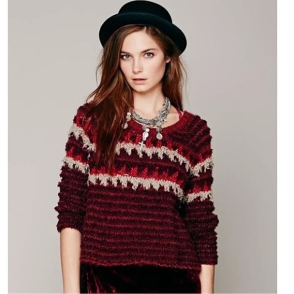 Free People Sweaters - Free People Fair-Isle Pullover Sweater